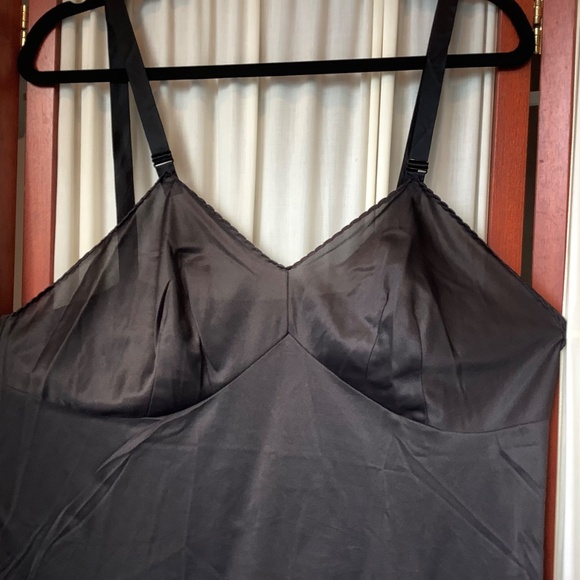 Vintage Wonder Maid Full Slip Lingerie Womens 40 Black Non Cling USA Made - Picture 4 of 8